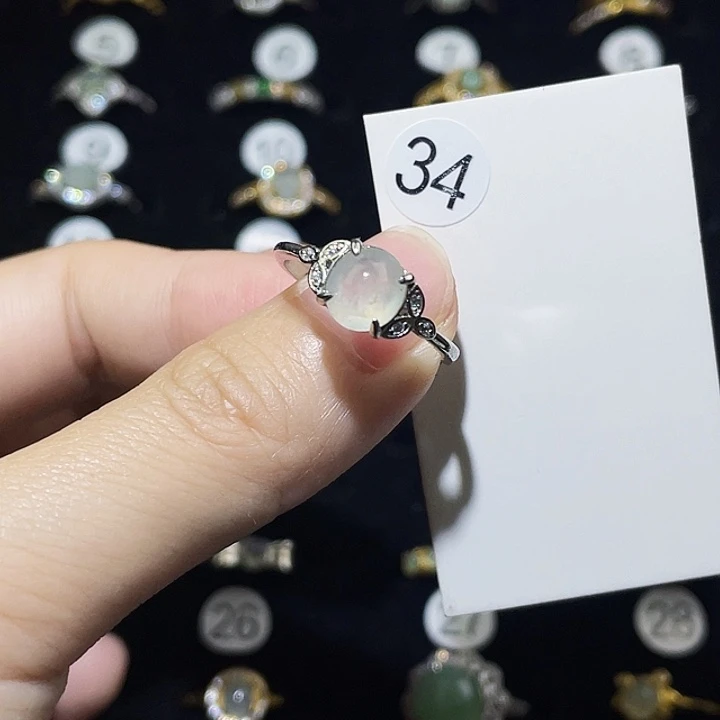 翡翠未镶嵌戒指戒指