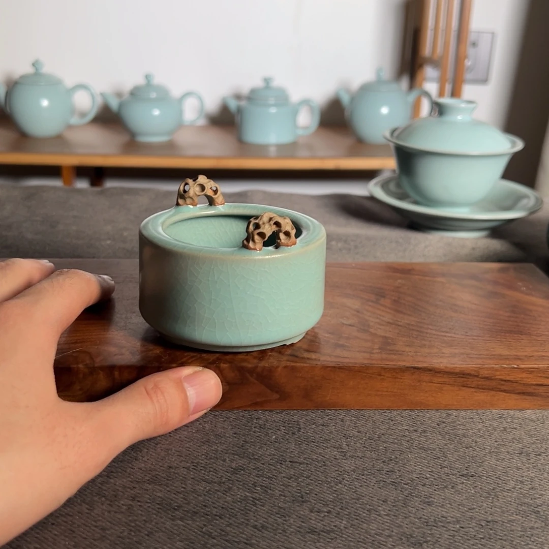 杯省工王学良老师仿古釉太湖石香炉