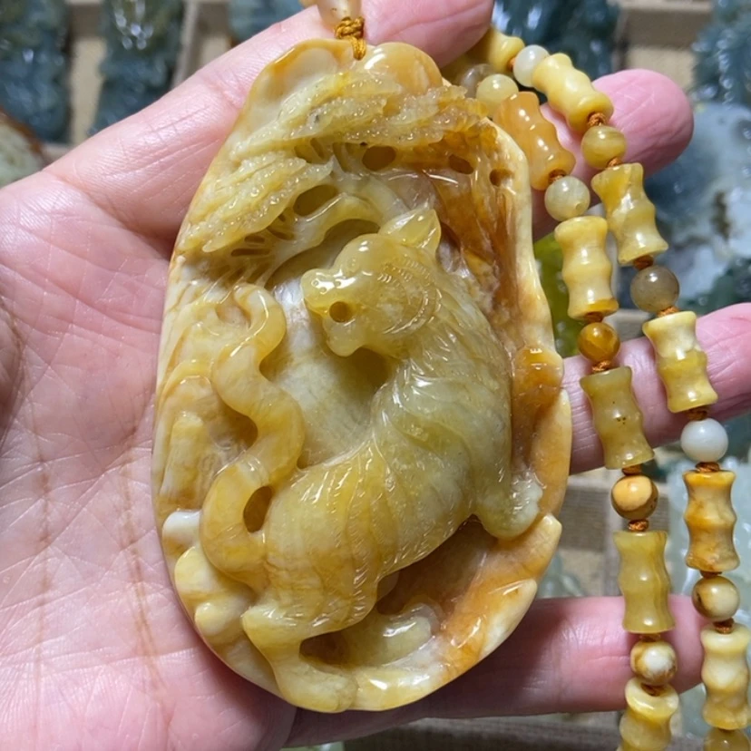 【闪购商品】未镶嵌蛇纹石玉颈饰兴*