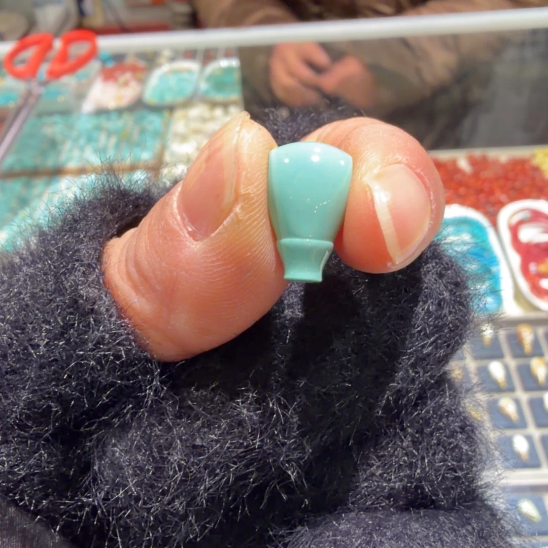 绿松石未镶嵌三通素