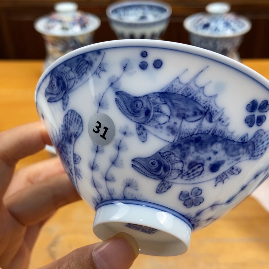 手绘现代茶具非古董