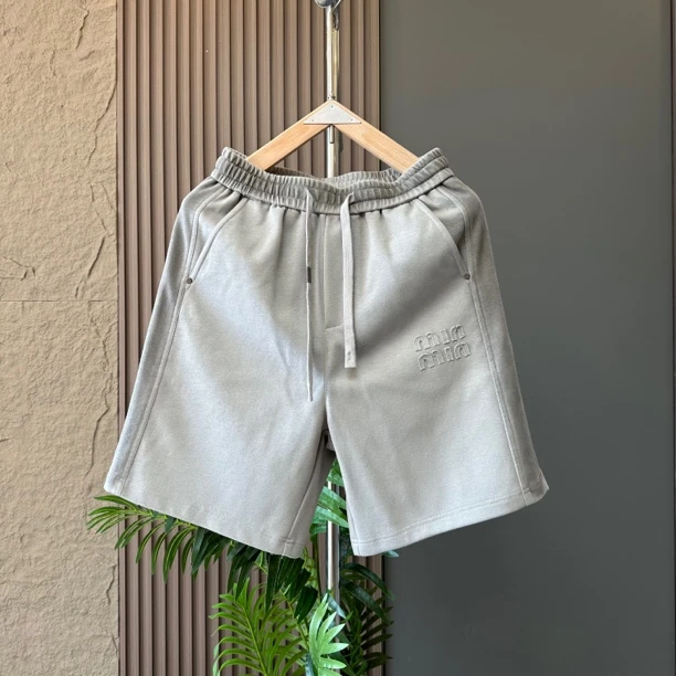 夏季新款渐变色弹力做旧欧美风夏季短裤五分裤男士宽松简约抽绳