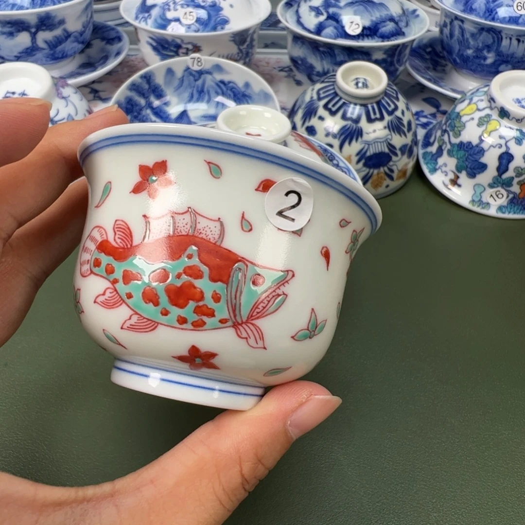 陶瓷景德镇纯手工纯手绘茶具木木2