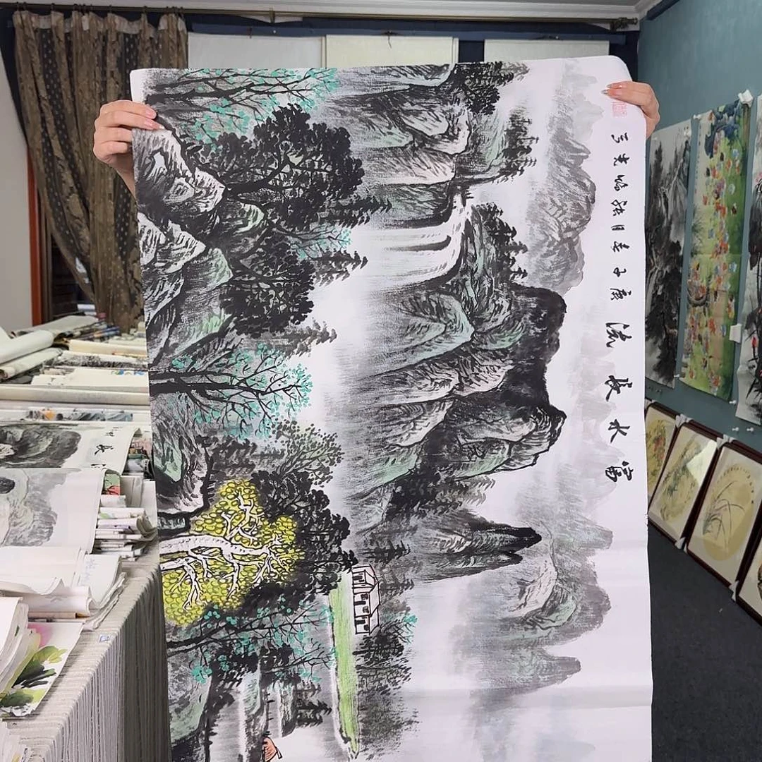 纯手绘国画作品作品