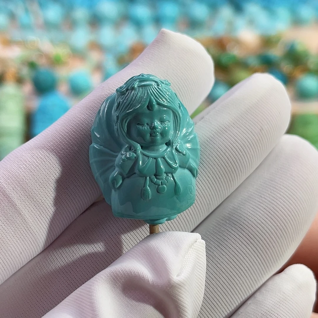 未镶嵌绿松石珠宝奇石