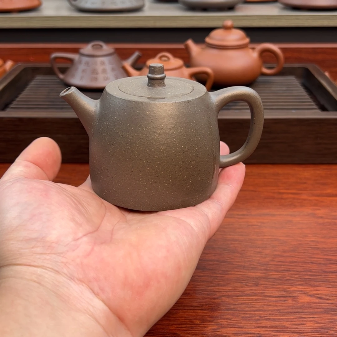茶壶紫砂汉掇：180cc 天青，