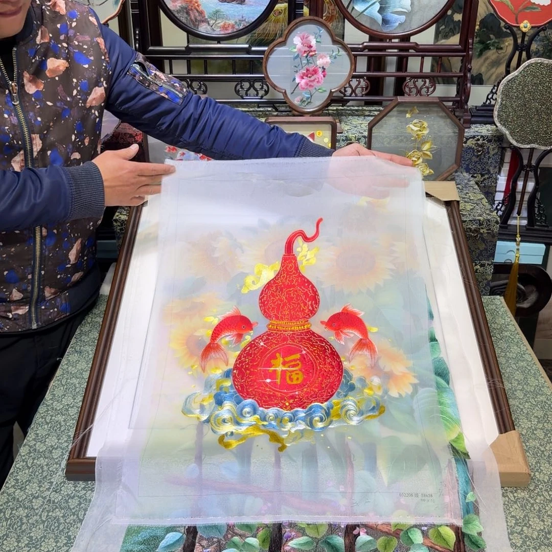 刺绣手工苏绣工艺制作技艺精湛