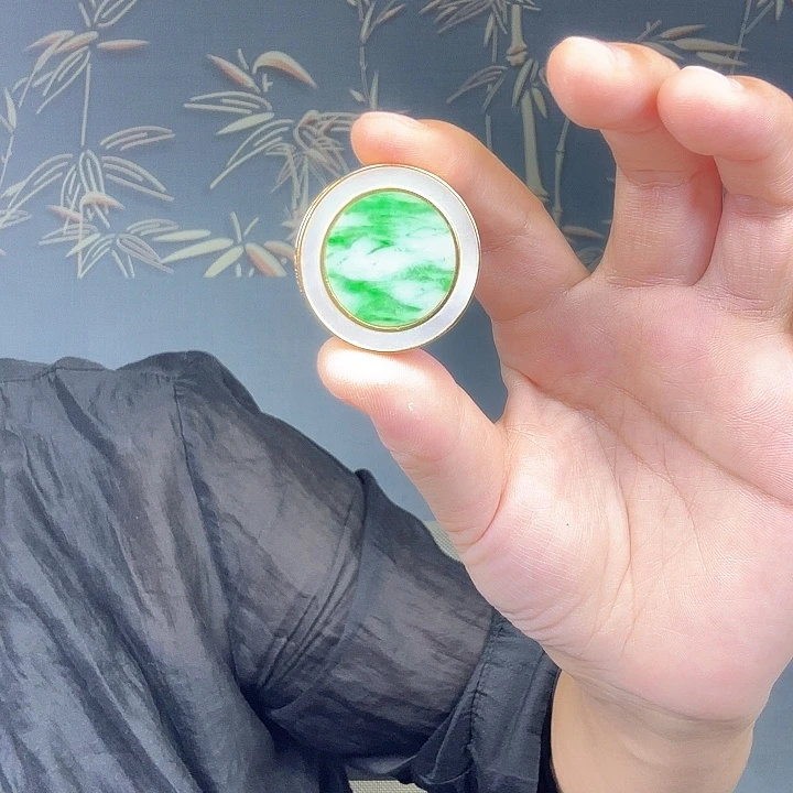 翡翠银S925镶嵌吊坠(不含链)特价