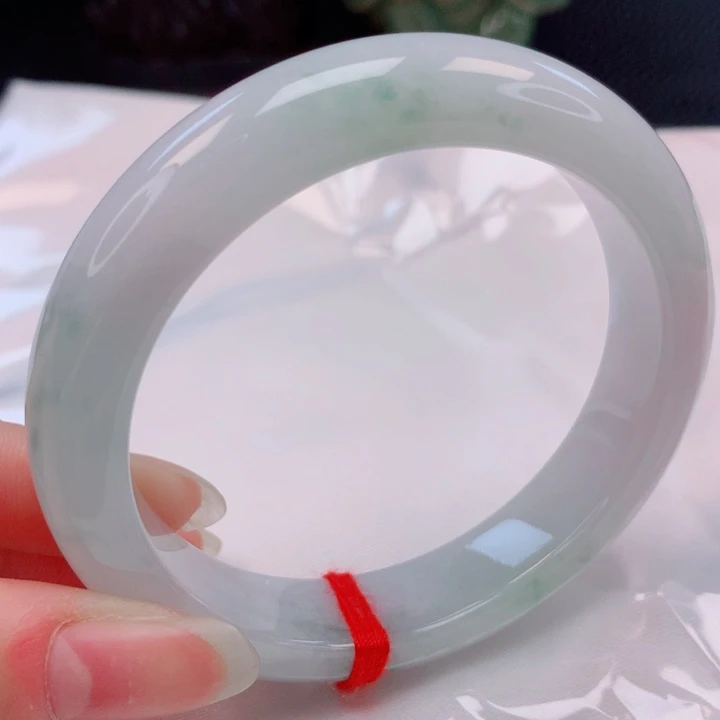 翡翠未镶嵌手镯55圈