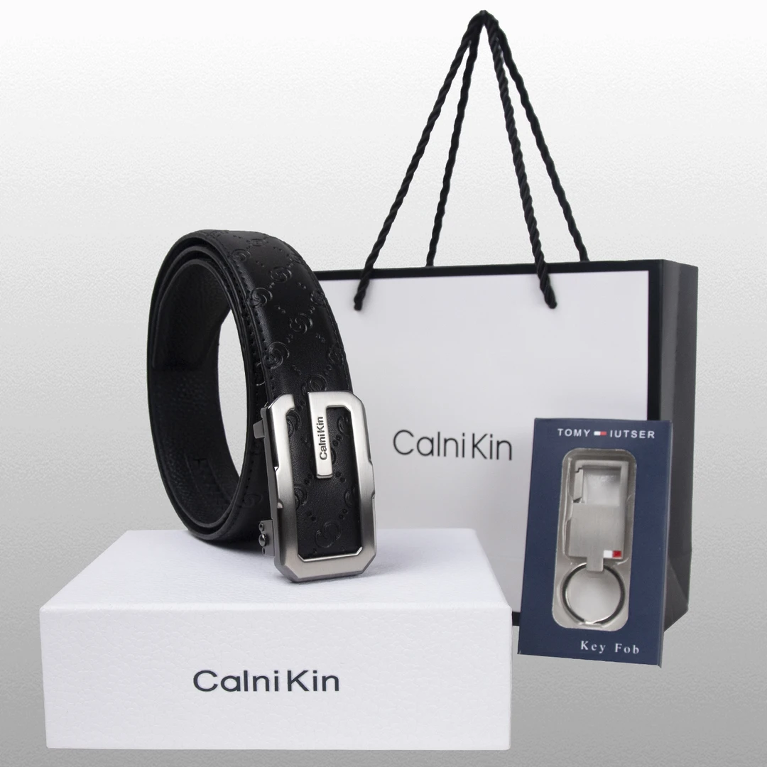 CALNIKIN皮带男真皮轻奢内扣自动扣腰带年轻人青年品牌商务潮裤带
