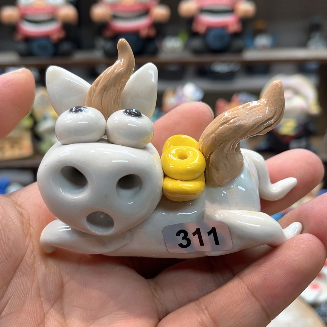 摆件直播间手工陶瓷摆件311