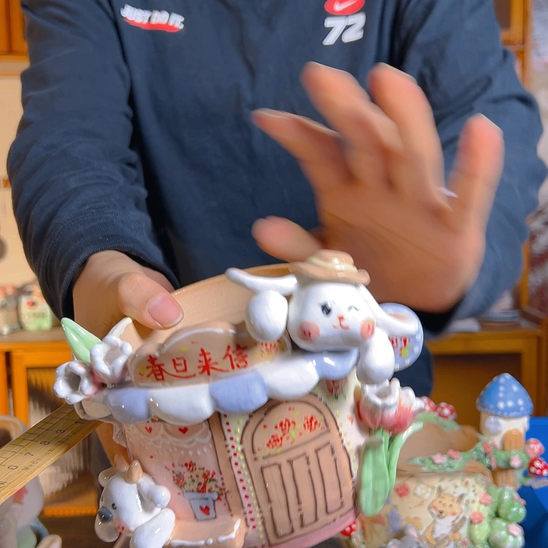 老梧家的手工多肉花盆