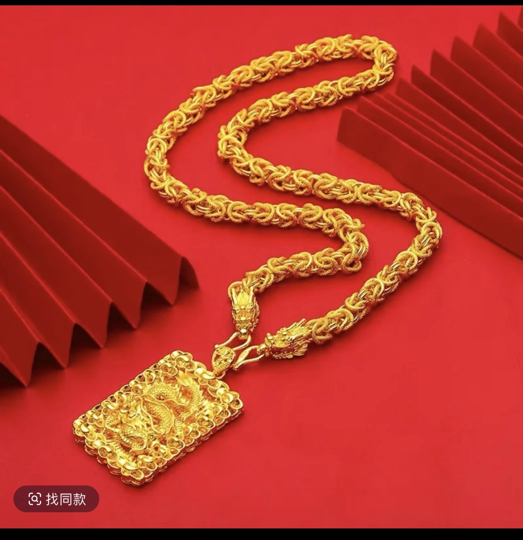 龙骨项链中国风原创设计素款合金民族风大气首饰男潮流