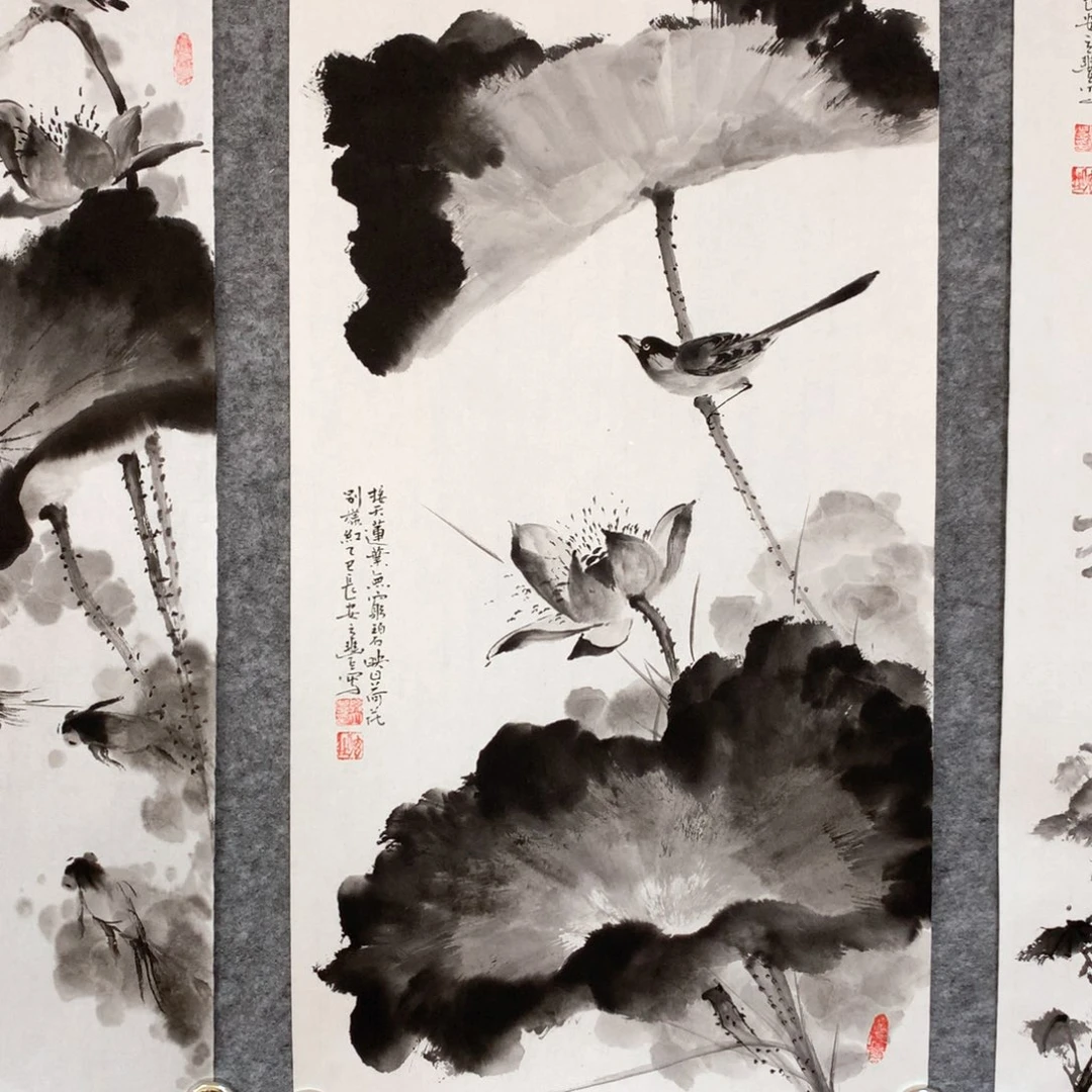 国画花鸟作品写意