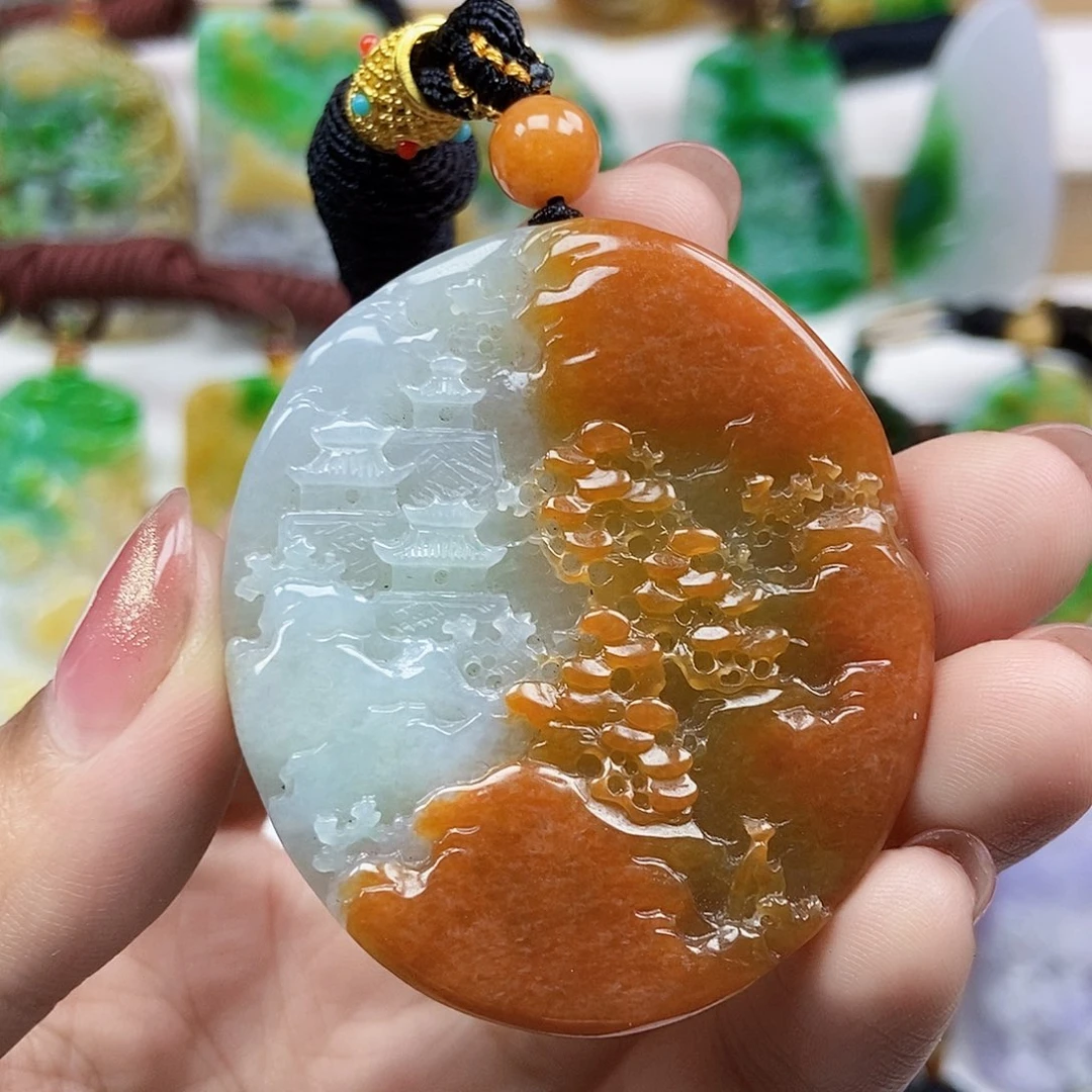 翡翠未镶嵌颈饰天然翡翠Ａ货