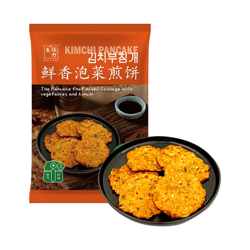 【中华老字号】张力生韩式鲜香泡菜饼400g*2袋（每袋11-13片）