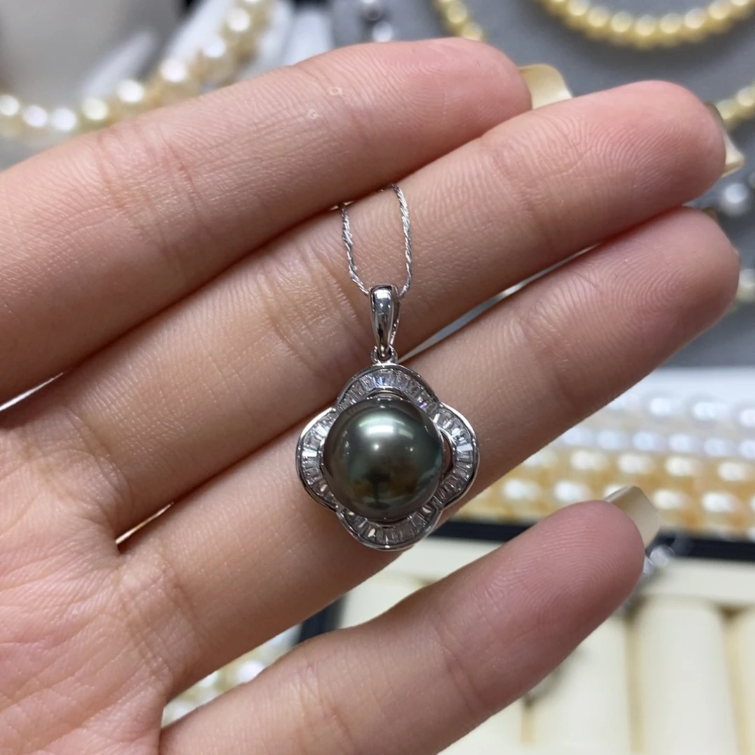 海水珍珠颈饰银S925镶嵌