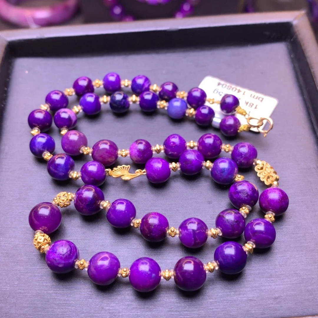 苏纪石（舒俱来）18K金镶嵌项链玫****）