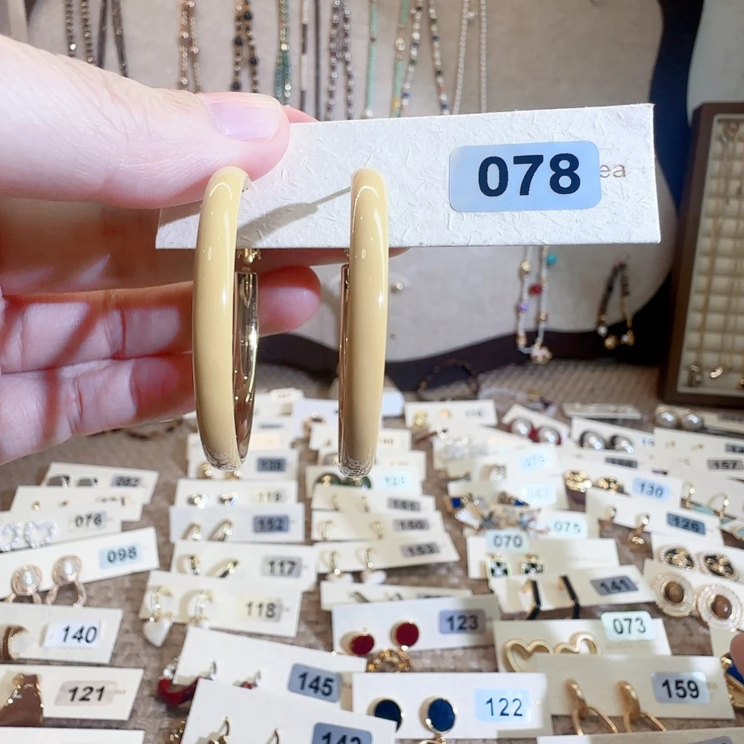 仿珍珠纯铜合金耳圈