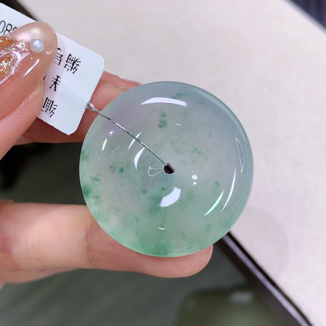 翡翠未镶嵌颈饰30.4-6.7