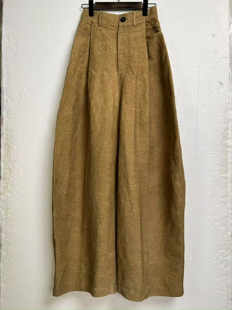 舒适百搭复古宽松阔腿裤子PA029