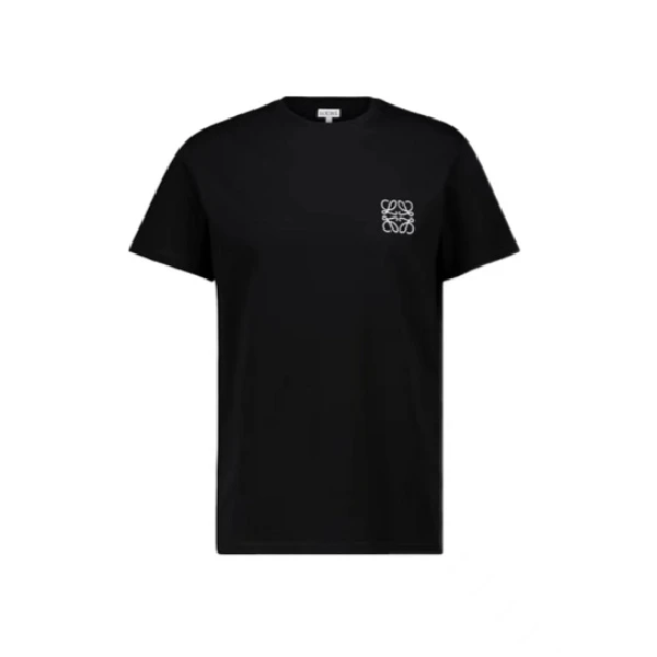 未使用 LOEWE/罗意威 春夏黑色胸口Logo男短袖T恤 H526Y22X75