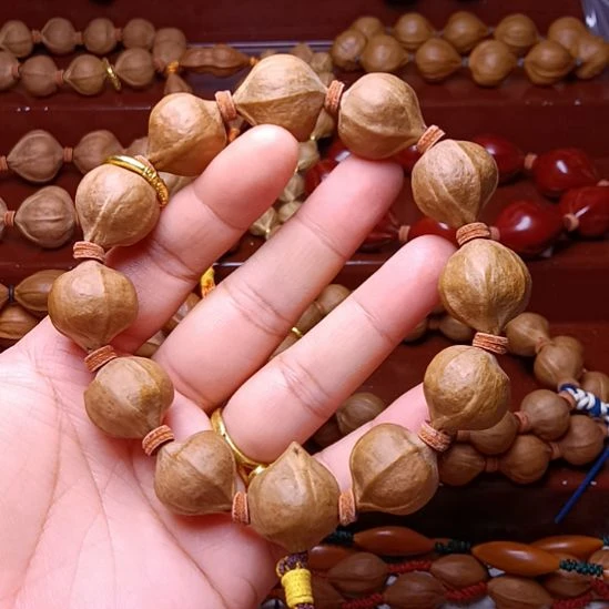 手串/手链橄榄核橄榄核手串铁核蒜头蜜桃臀鸡血红蜜桃臀1.7