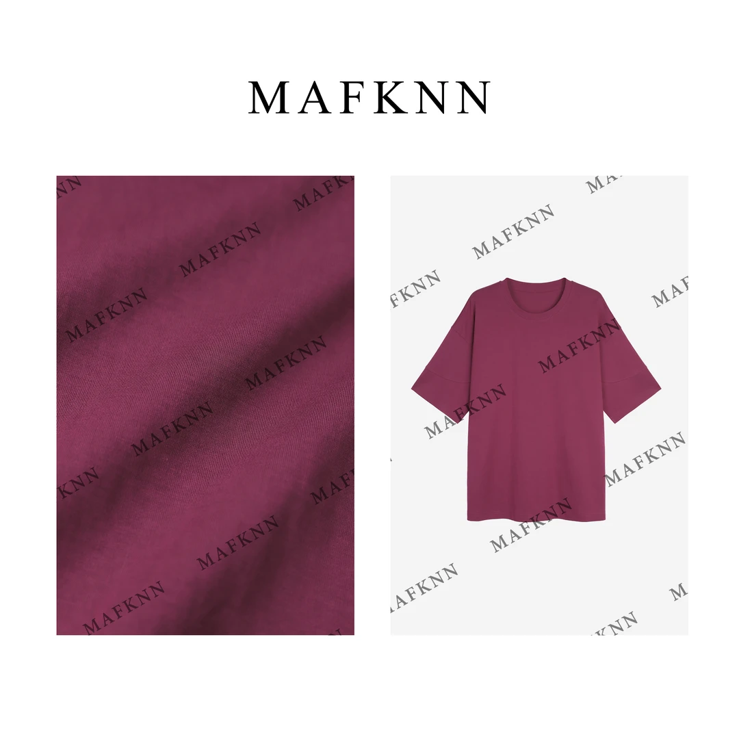 时尚休闲简约纯色百搭显瘦气质火龙果T恤MK12117