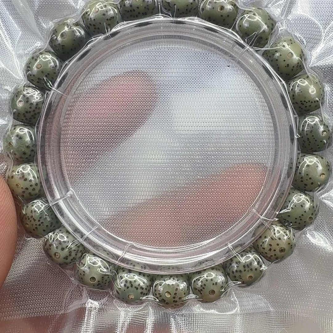 星月菩提手串98绿星月菩提单圈1.0