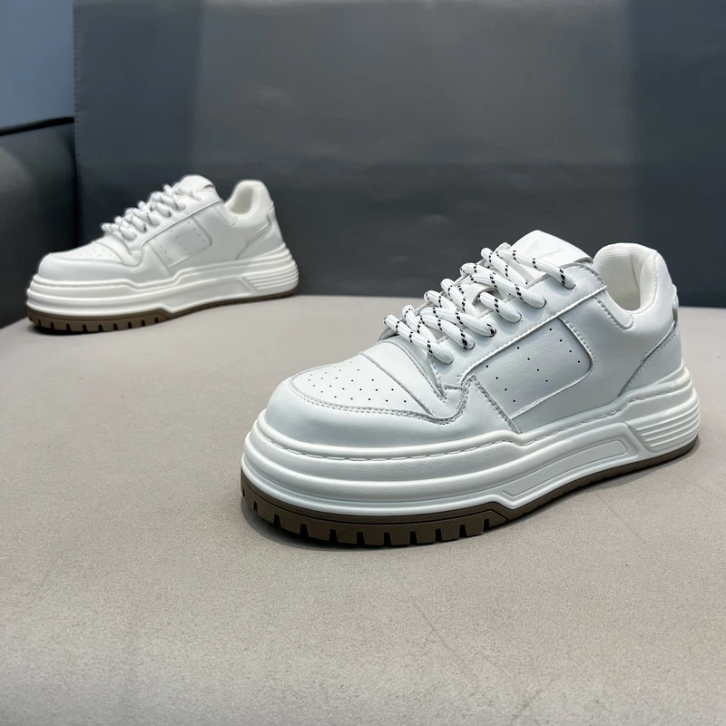 韩版厚底小白鞋新款秋季百搭轻奢增高休闲鞋时尚潮男鞋YZ-HY-1312
