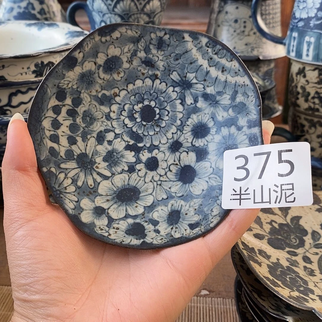 手工手绘青花高温陶瓷