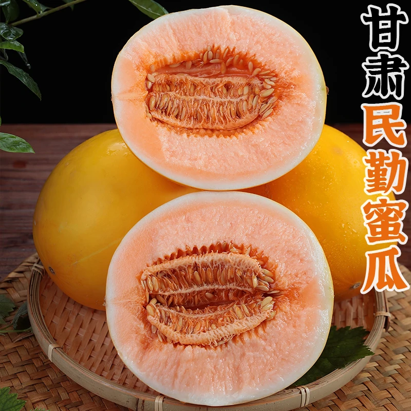 【京东/顺丰】甘肃民勤蜜瓜金红宝甜瓜脆甜爽口 坏果包赔