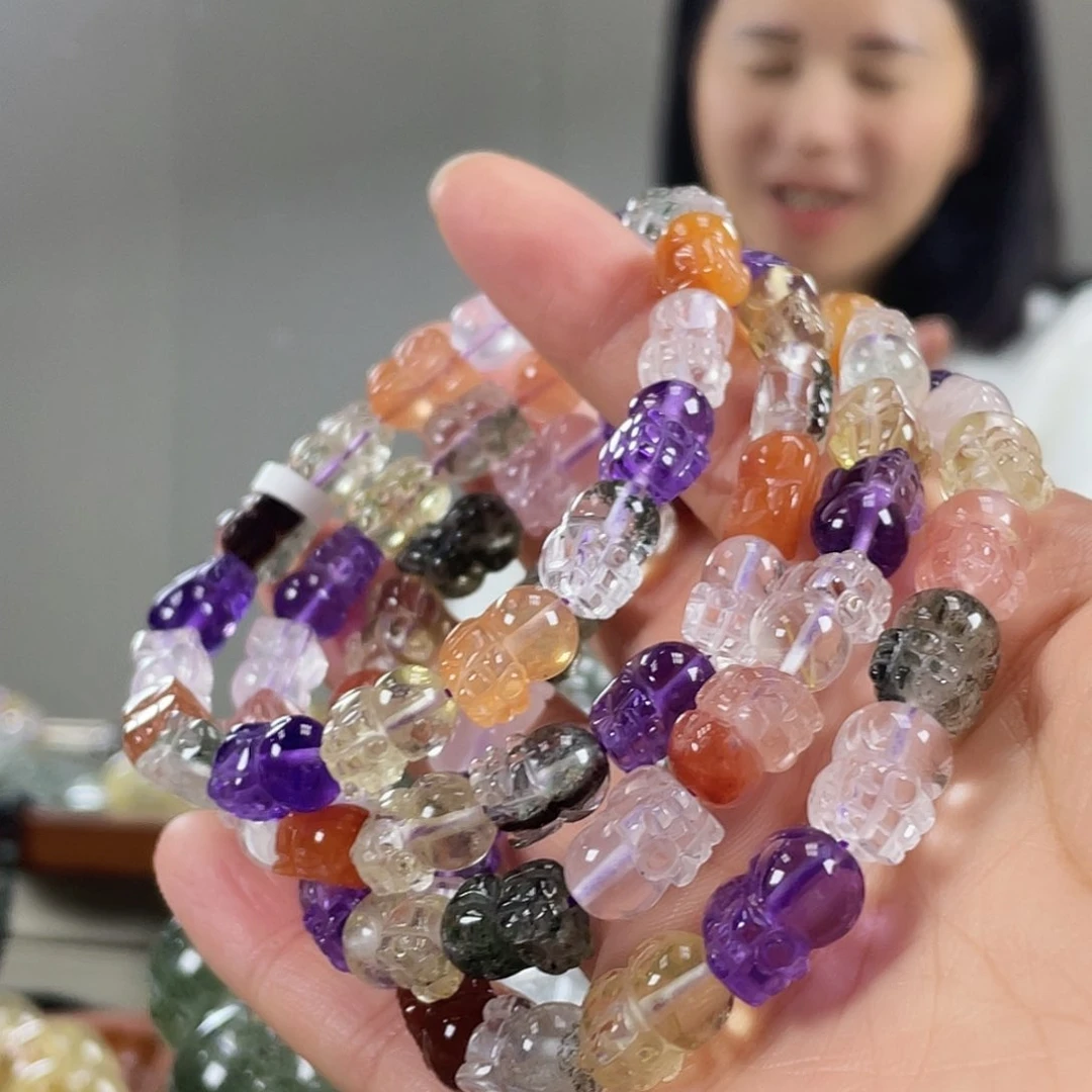 水晶手链未镶嵌多宝多样性发货其一