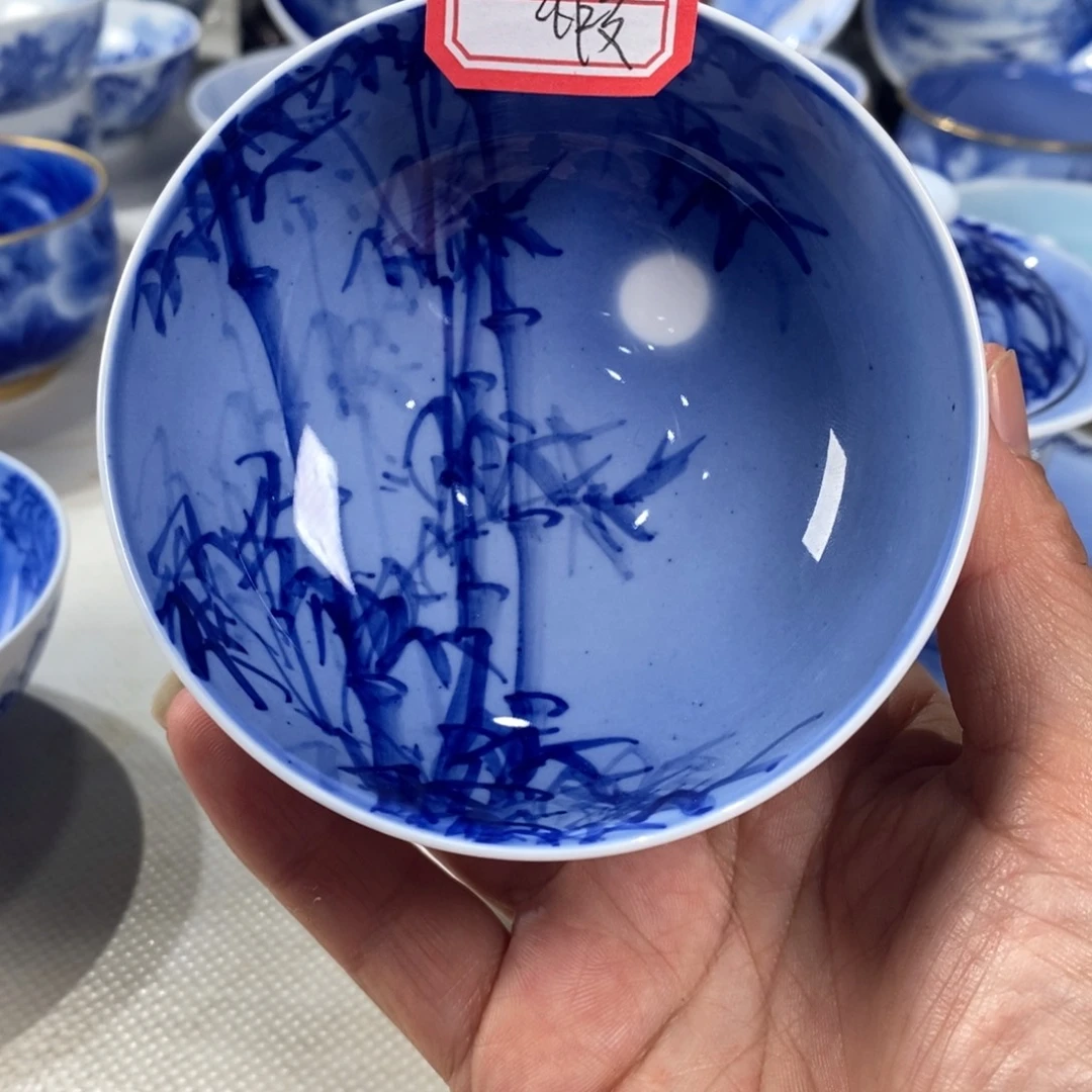 青花竹子主人杯杯