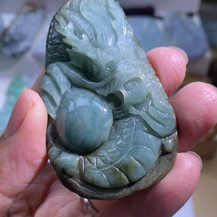 【闪购商品】颈饰未镶嵌翡翠龙牌