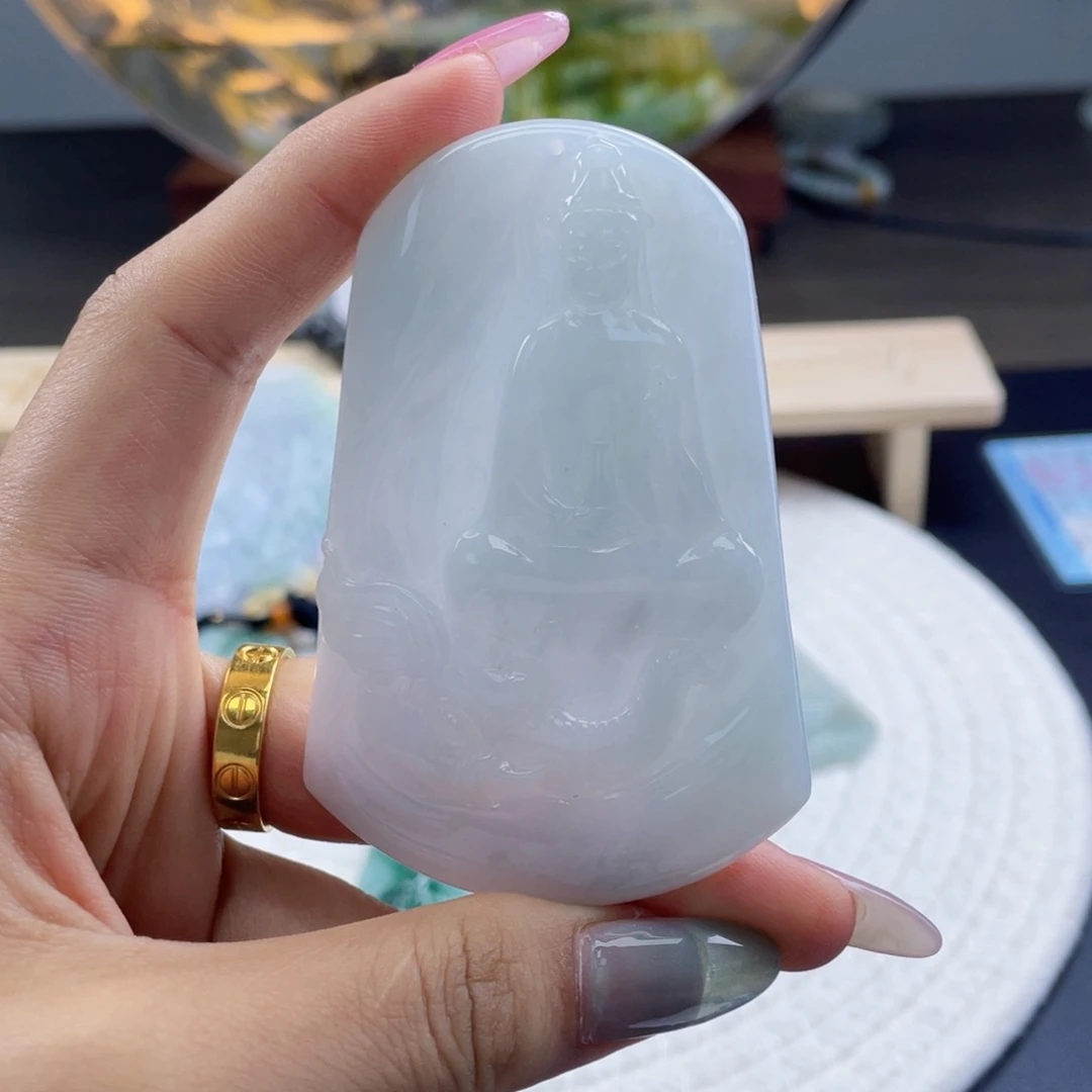 翡翠未镶嵌颈饰天然翡翠普贤
