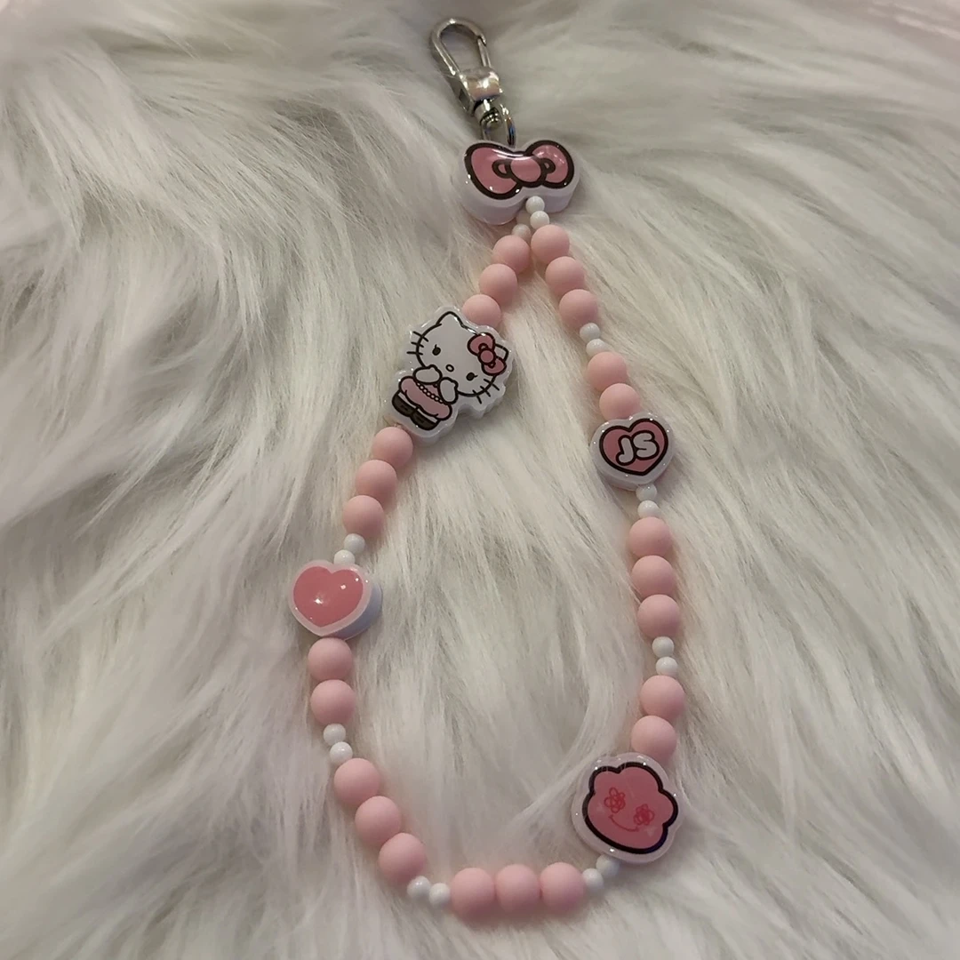 【首尔超限】Hello Kitty x JISOO联名 K JS元素串珠 手机链手机绳