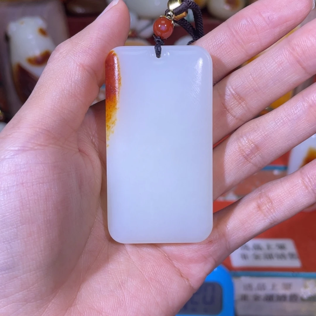 螃***蟹和田玉未镶嵌挂件