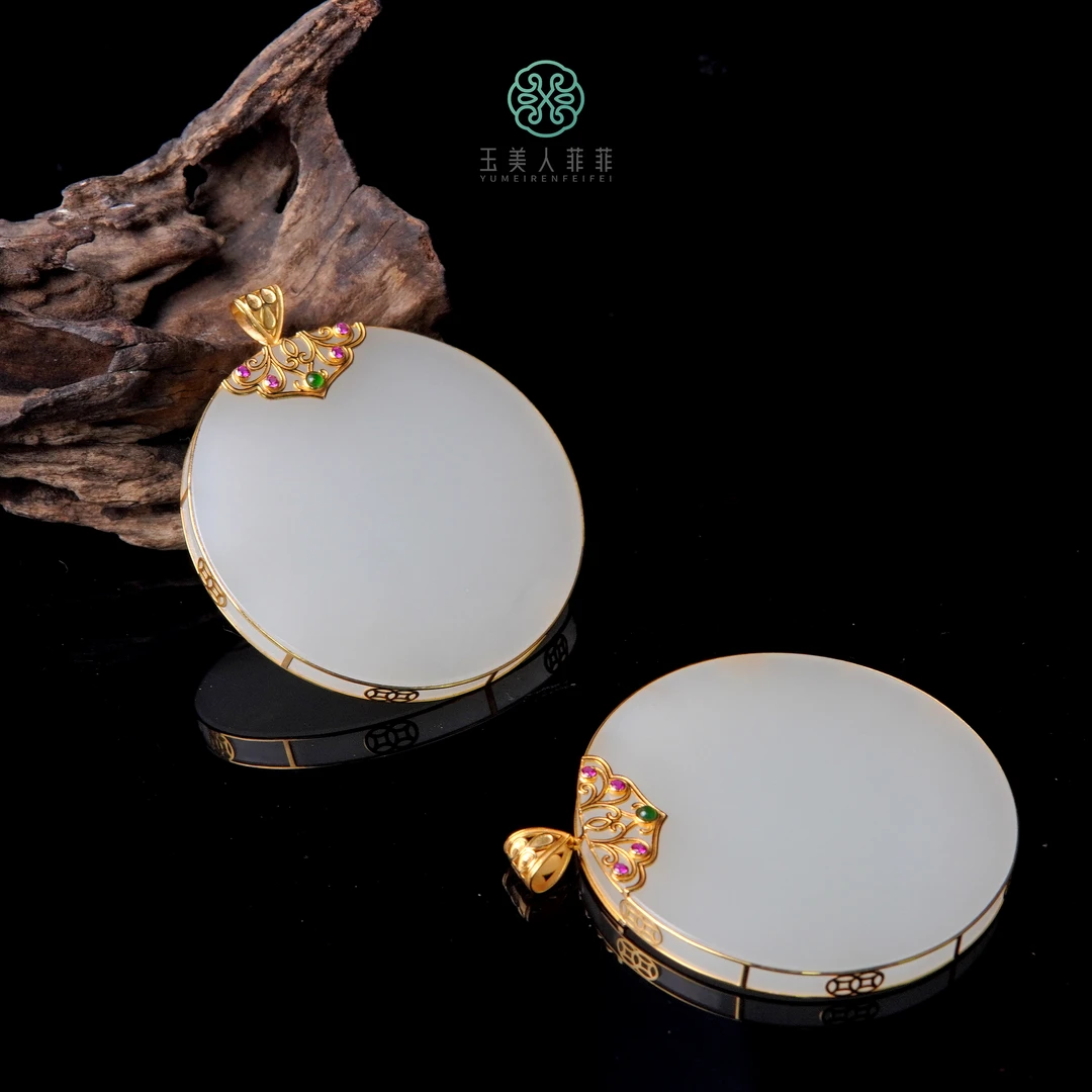 石惑珠宝/和田玉吊坠大圆牌约56mm-多样性发一