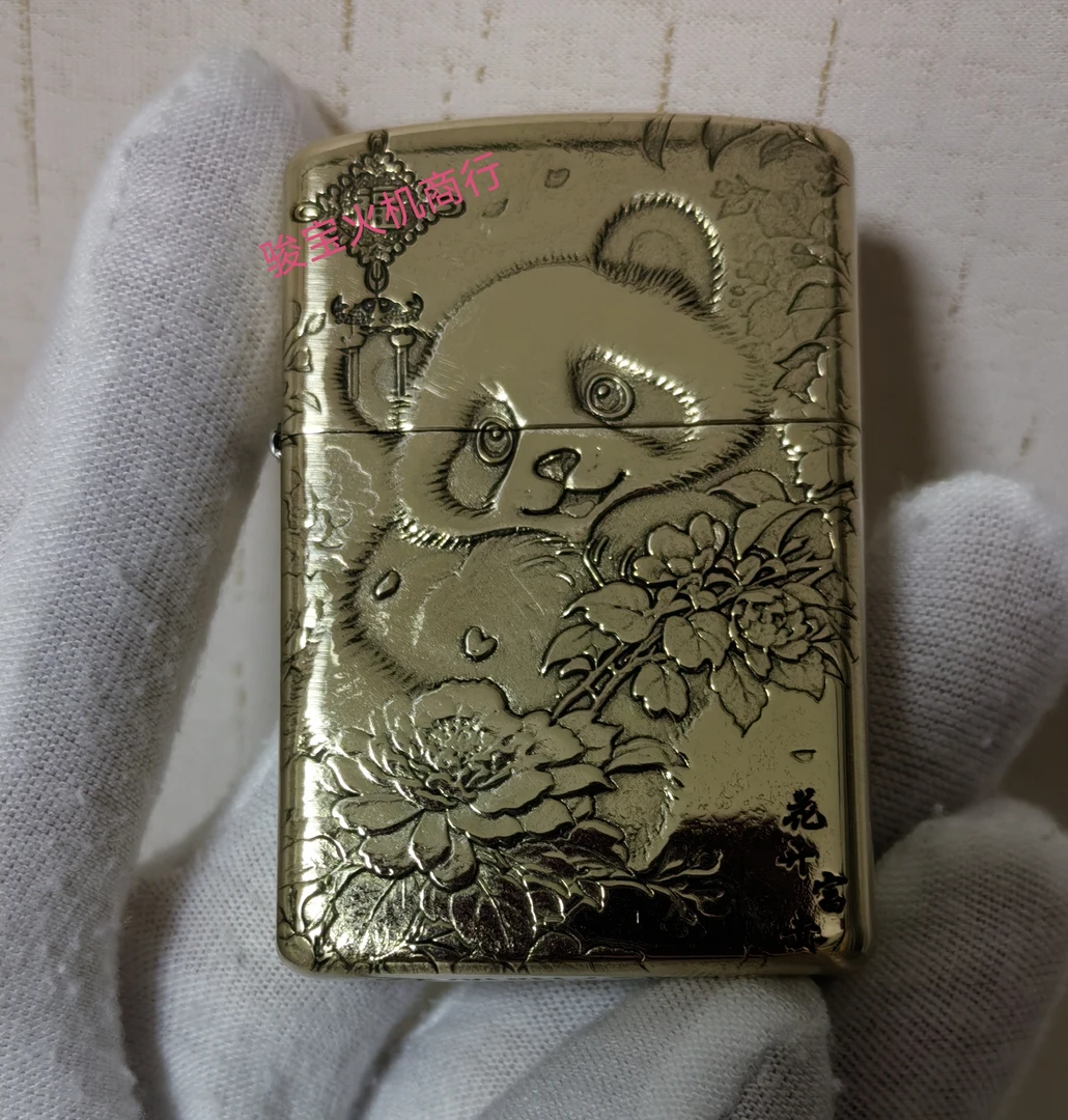 ZORRO佐罗【熊猫】浮雕902S盔甲机/煤油打火机/防风