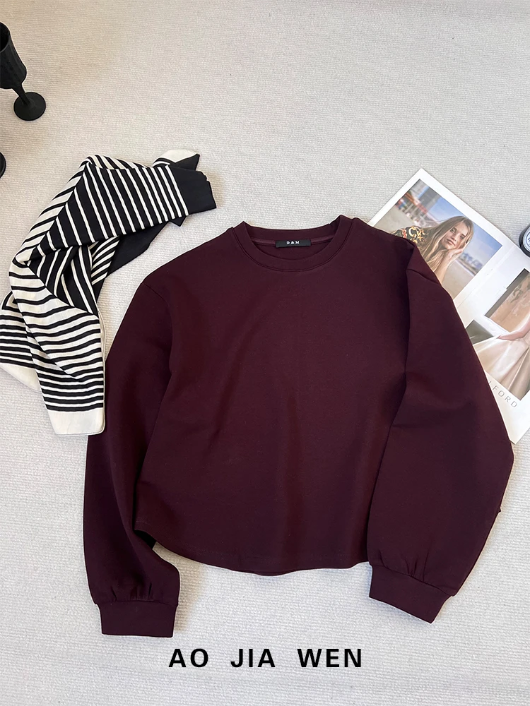 【佳文定制】99212收口袖+丝巾设计款上衣T恤