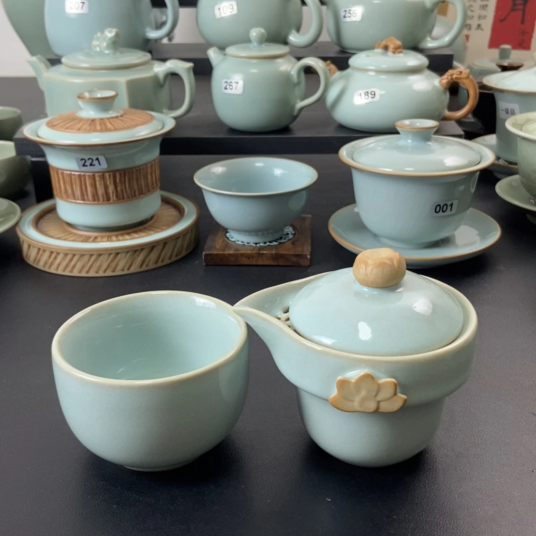 天青釉手抓壶福利款