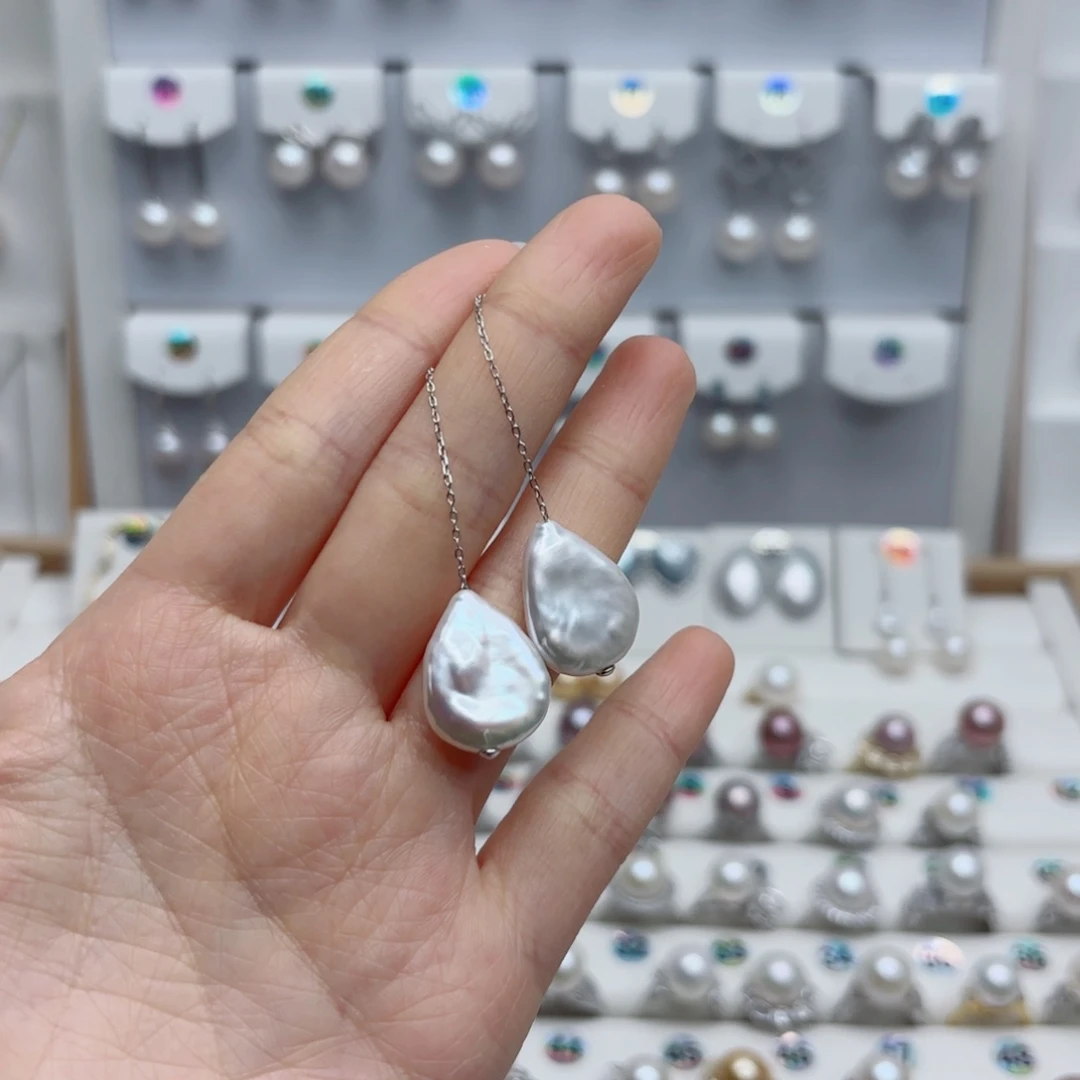 淡水珍珠颈饰银S925镶嵌