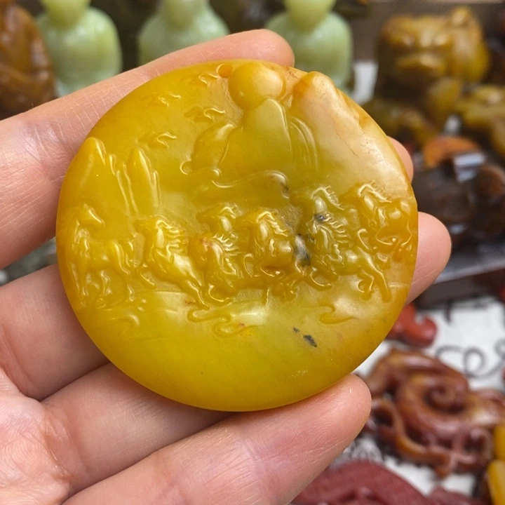 未镶嵌蛇纹石玉颈饰116