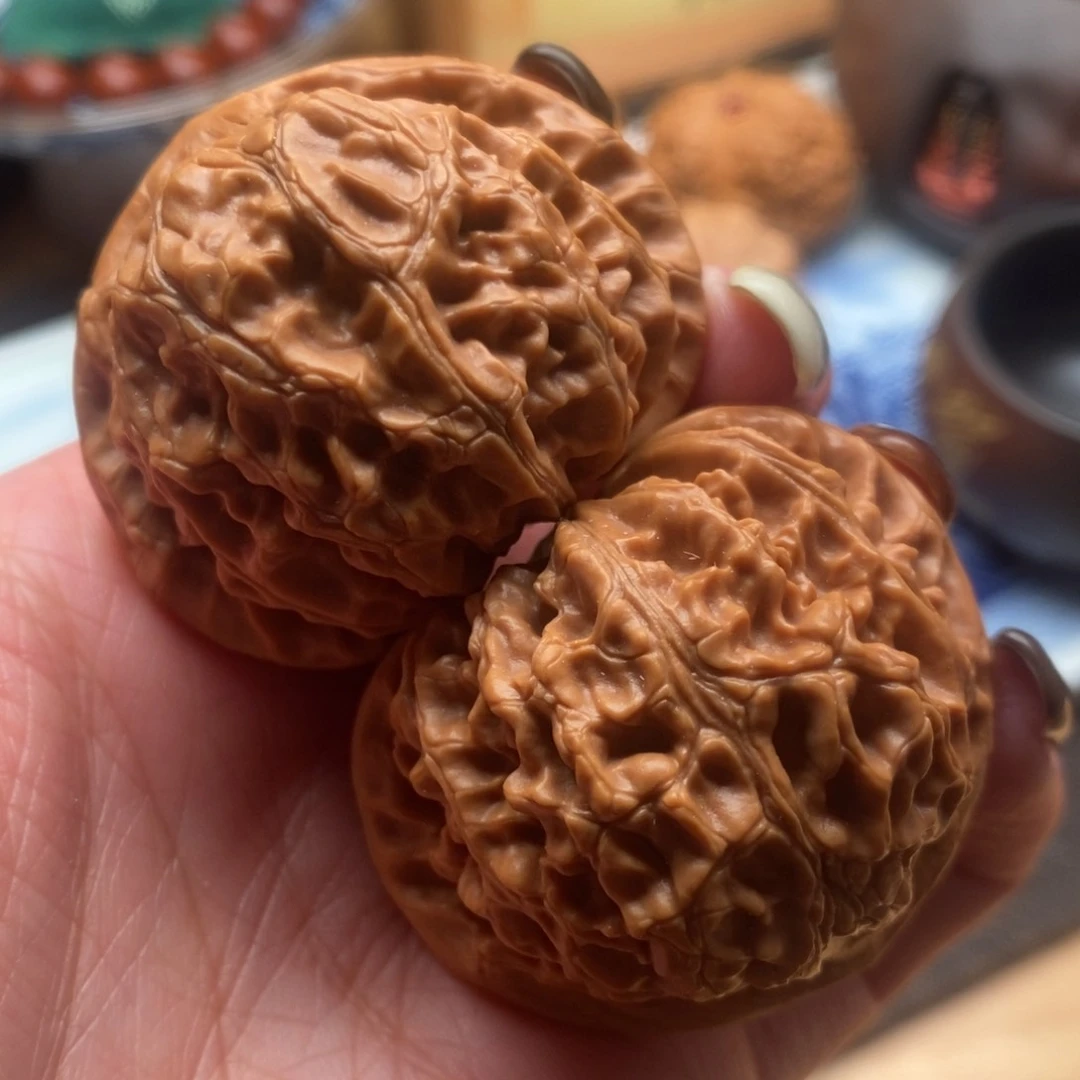 把件文玩核桃45尺寸宫灯狮子头
