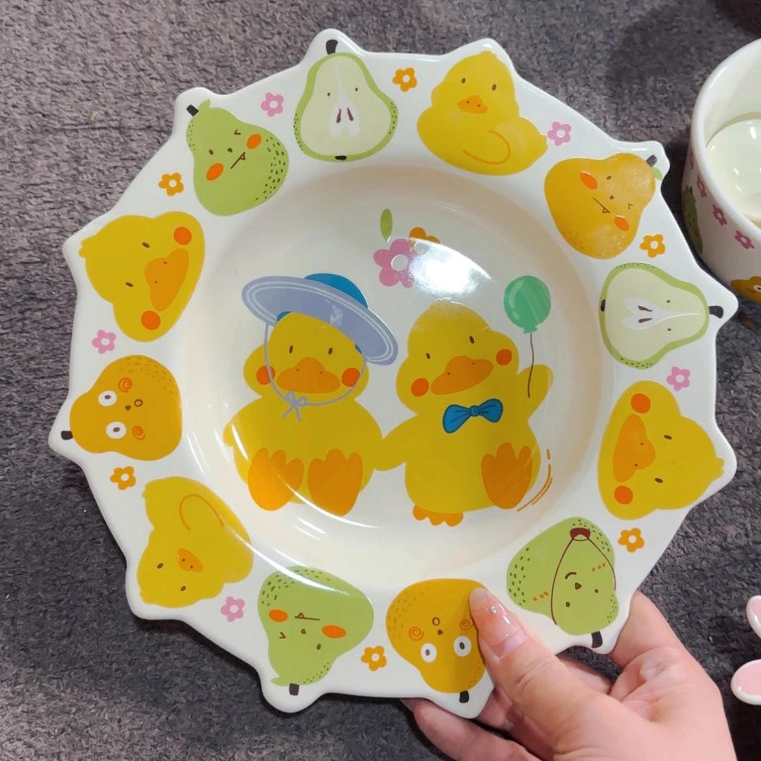 陶瓷福利款小黄鸭十寸餐盘全品
