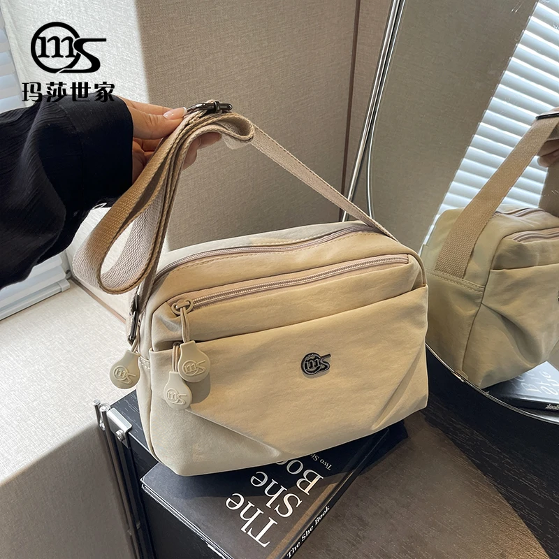 玛莎世家2025年新款韩版时尚斜挎包休闲百搭潮流小包包女士单肩包