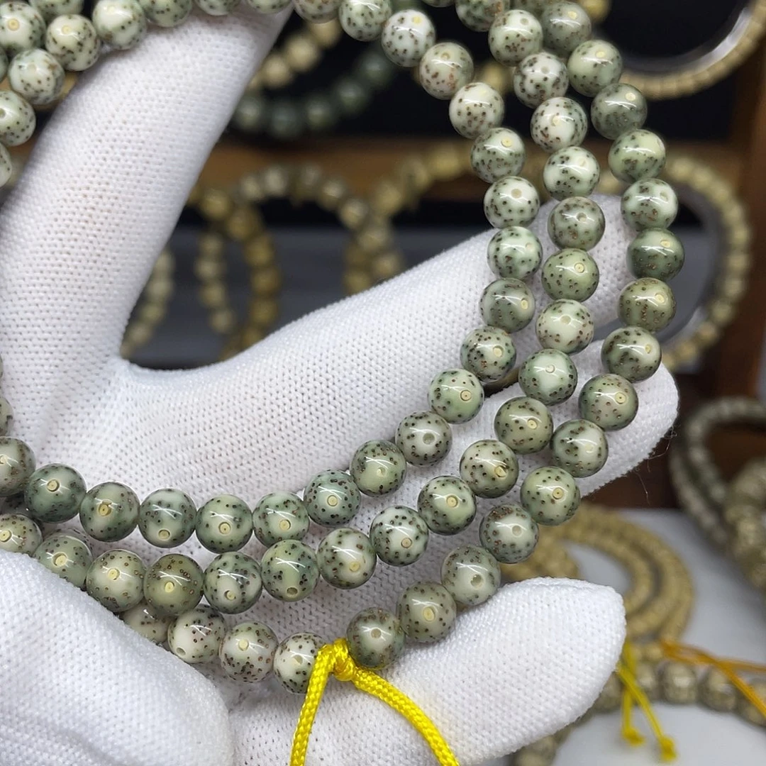 手串星月菩提7圆珠，冰糖月朗星稀