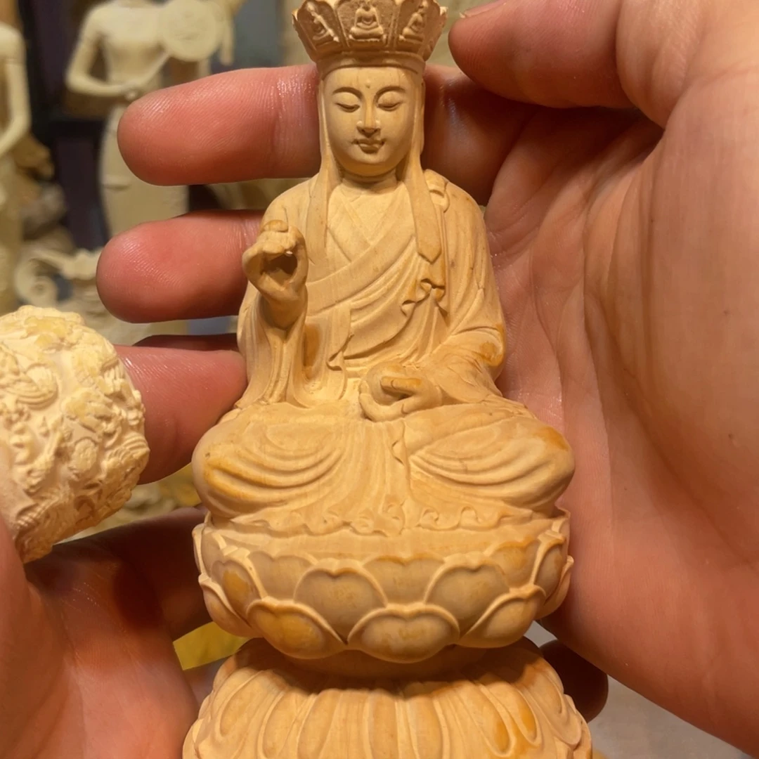 黄杨木瑕疵地藏王