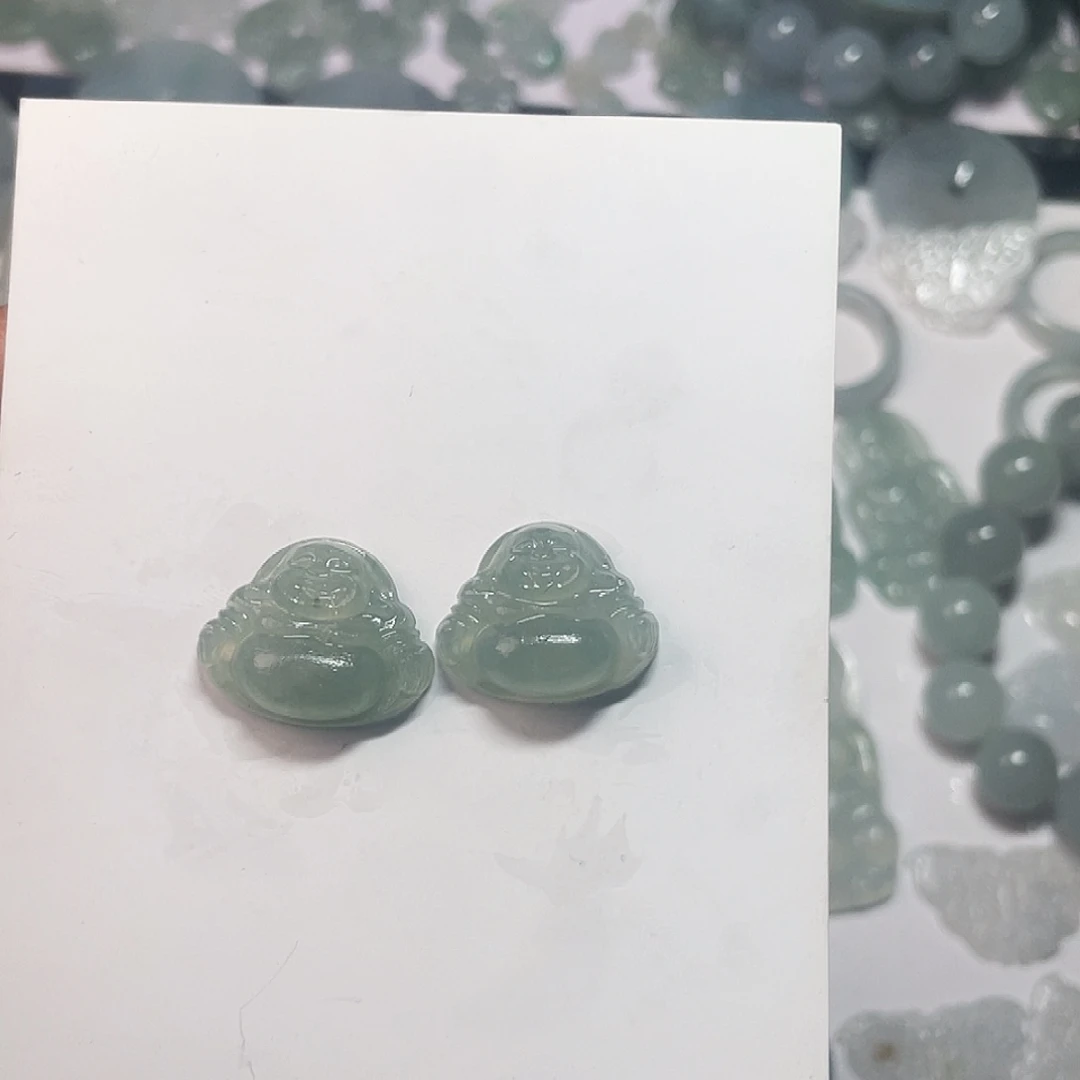 定制翡翠未镶嵌冰晴佛公